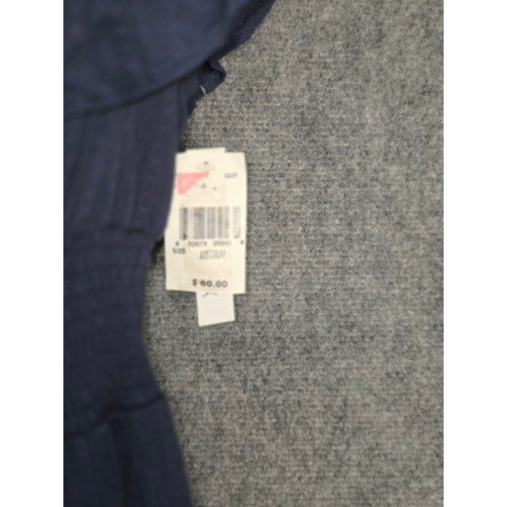 Xtraordinary Navy Blue Off Shoulder Smocked Mini Dress Womens Medium Tiered Cute - Picture 4 of 14